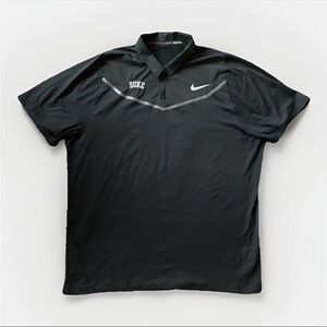 Nike Tiger Woods TW Dri-Fit Duke University Golf Polo Men’s Black Size XXL  NCAA